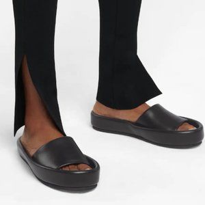 KHAITE Venice Padded Leather Slides 7.5 NWT